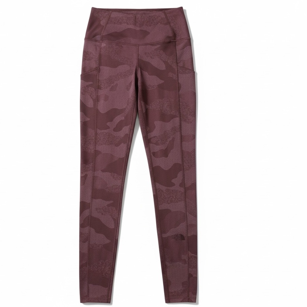The North Face Women's Maroon Camo High-Rise Leggings